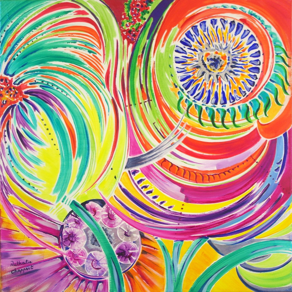 FLORAISON 60 x 60 x 3,5 cm