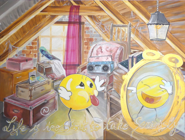 LIFE IS A GAME 31,50 x 23,62 x 1,5 pouces