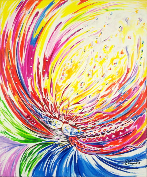 LA VIE EST BELLE 50 x 60 x 3 cm VENDU