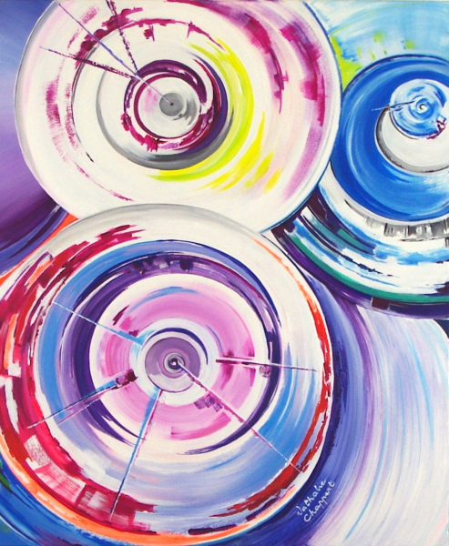 MÉCANISME TEMPOREL 50 x 60 x 3,5 cm