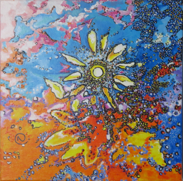 SOLEIL DES CHAMPS 30 x 30 x 3,5 cm VENDU