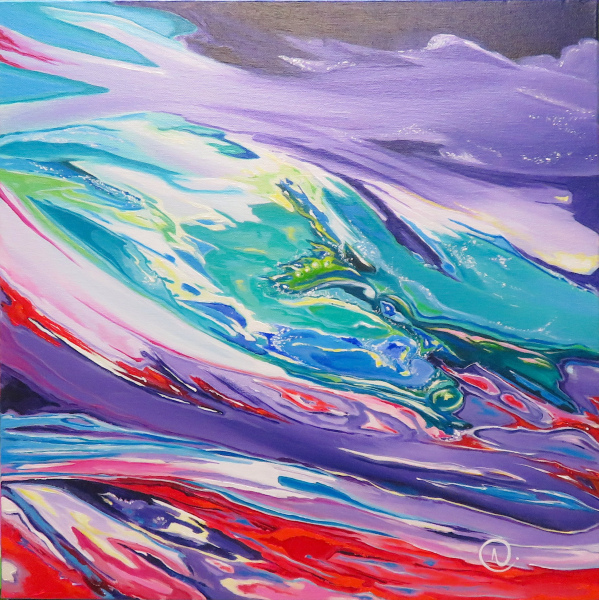 FORCE DÉFERLANTE 40 x 40 x 3,5 cm