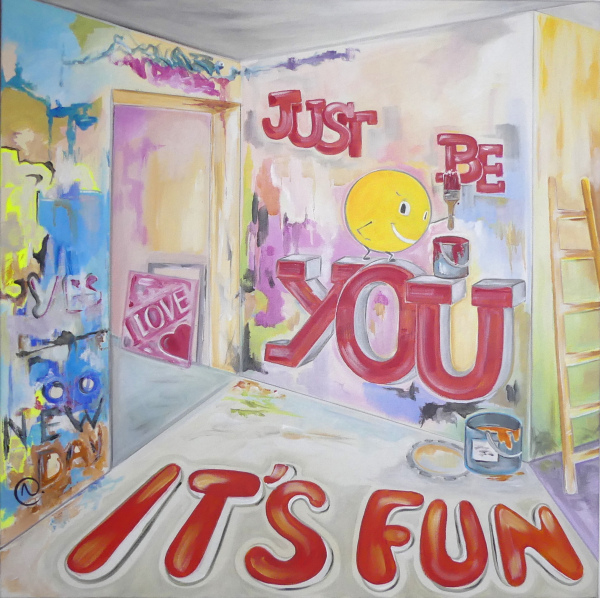 JUST BE YOU 31,50 x 31,50 x 1,5 pouces