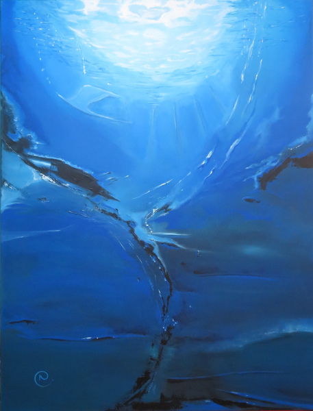 SOUS L'EAU 88 x 116 x 2cm