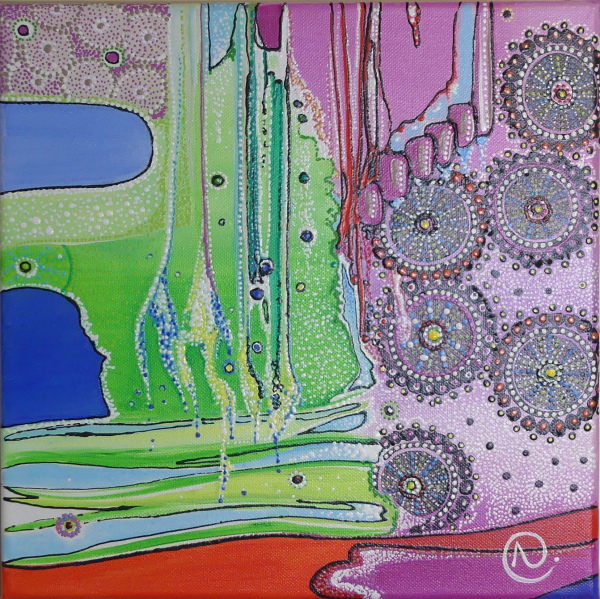 ROUAGES 30 x 30 x 2 cm