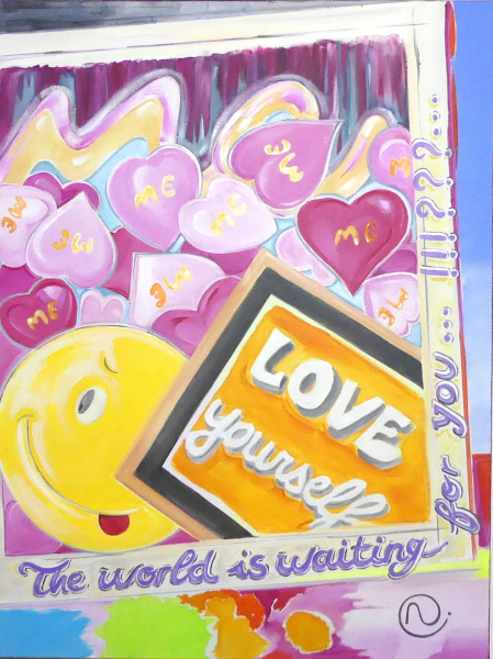 LOVE YOURSELF 23,62 x 31,50 x 1,5 pouces 