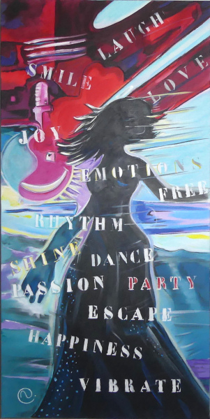 DANCE 19,61 x 39,37 x 1,5 pouces