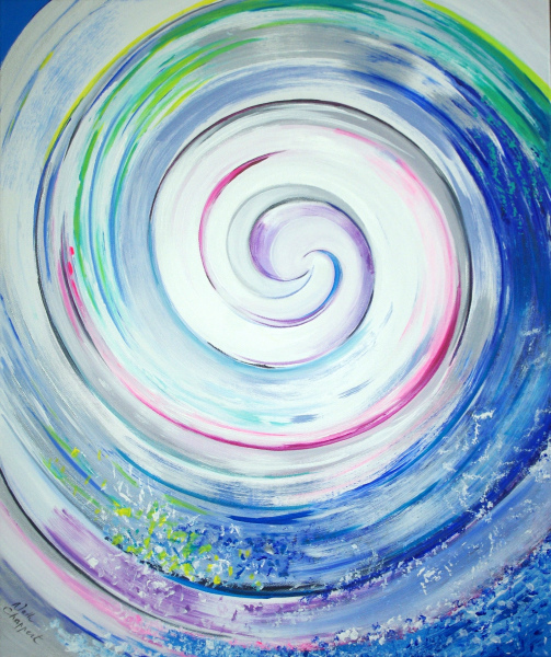 LA MERE ET L'ENFANT 50 x 60 x 3,5 cm - VENDU