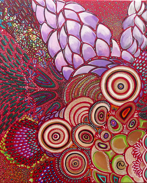 LE NID D'AMOUR 40 x 50 x 3,5cm