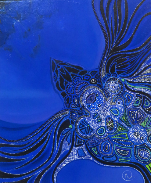 UN CADEAU POUR LE CIEL 46 x 55 cm VENDU