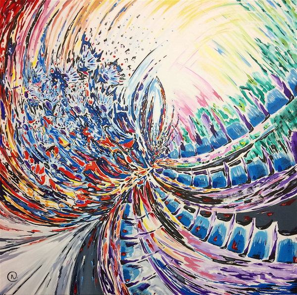 EMERGENCE 100 x 100 x 3,5 cm