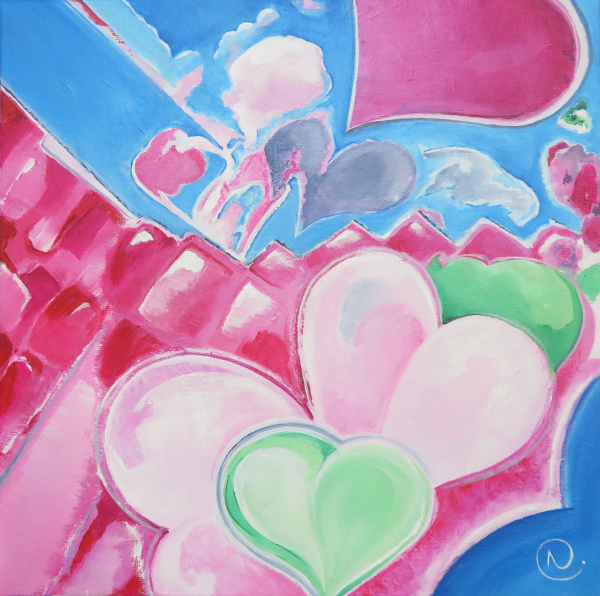 NAISSANCE 30 x 30 x 3,5 cm VENDU