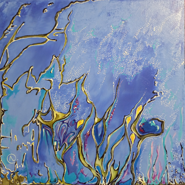 ENTRE CIEL ET MER 29 x 29 x 3,5 cm 